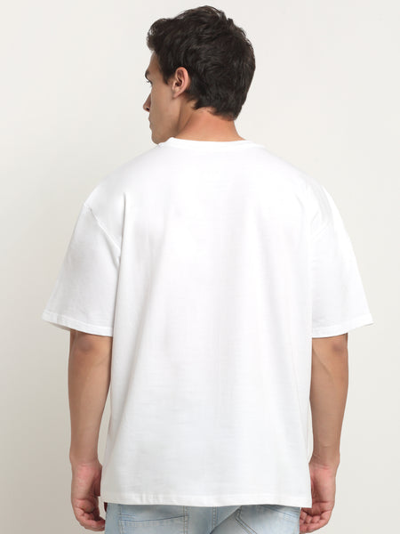 Vibing Together Glow Out White Oversized T-Shirt