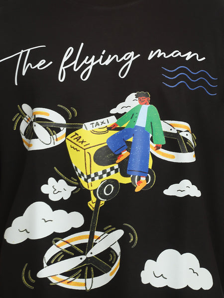 The Flying Man Oversized T-Shirt