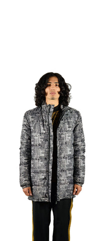 All Over Theorem Printed Quilted Jacket