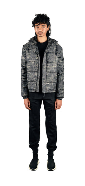 All Over Theorem Printed Quilted Jacket