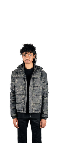 All Over Theorem Printed Quilted Jacket