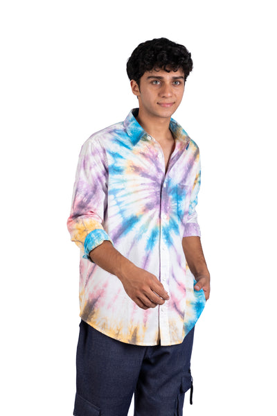 Happy Again Spiral Tie Dye Shirt