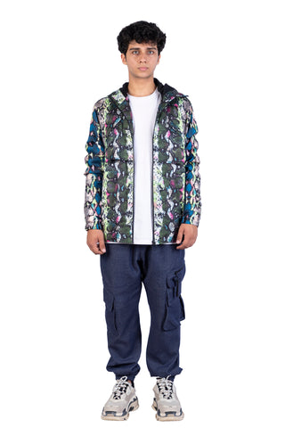 Multi Color Python Jacket