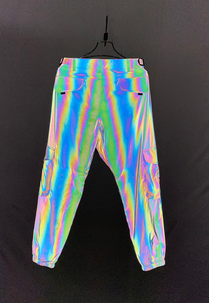 Buy Tyjie Womens Harem Cargo Pants, Mid Waist Night Reflective Trousers  Hip-Hop Style Gray Online at desertcartINDIA